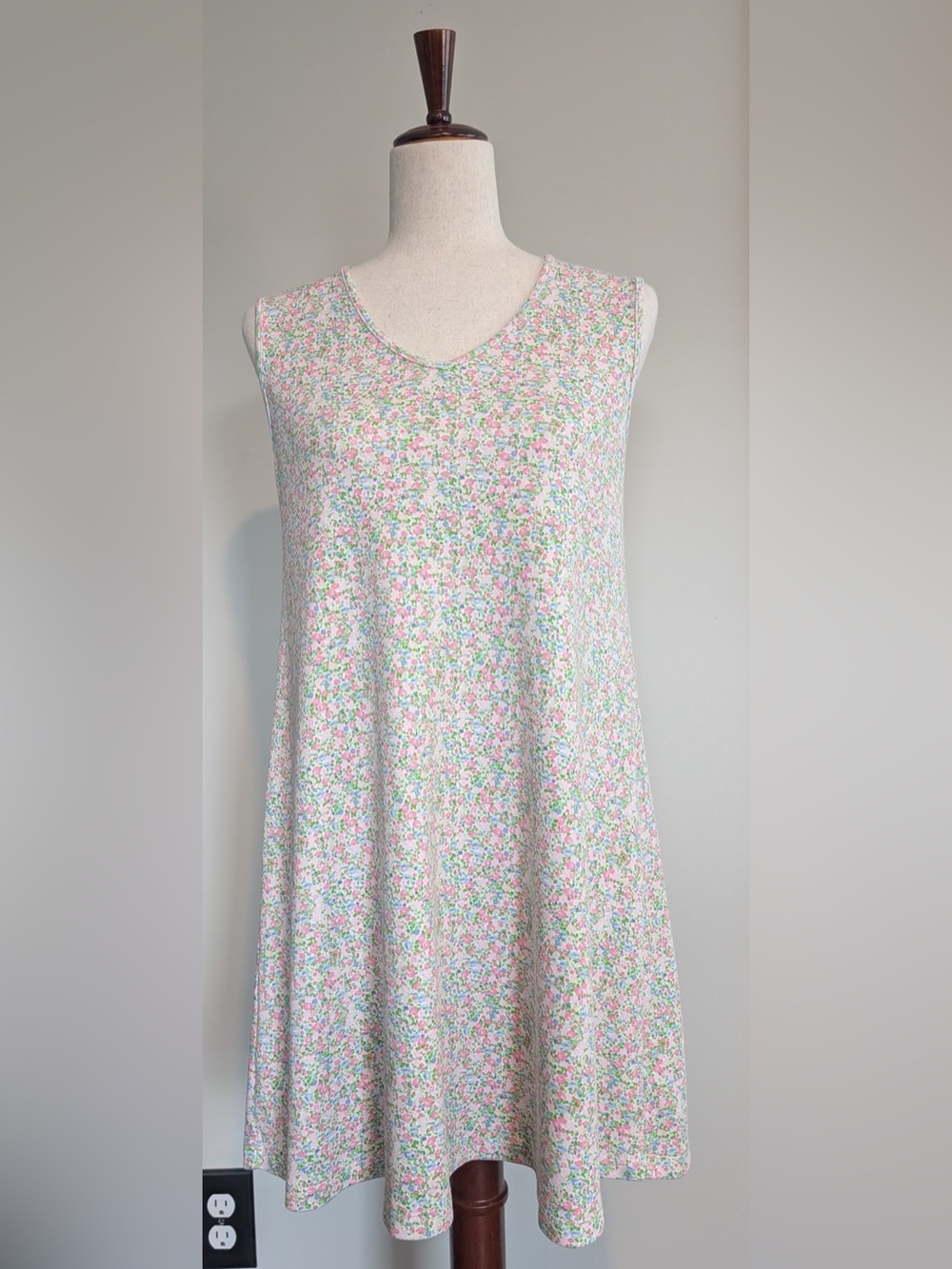 TBBC The Beaufort Bonnet Company Womens Mary Mac Floral Pima Cotton Dress